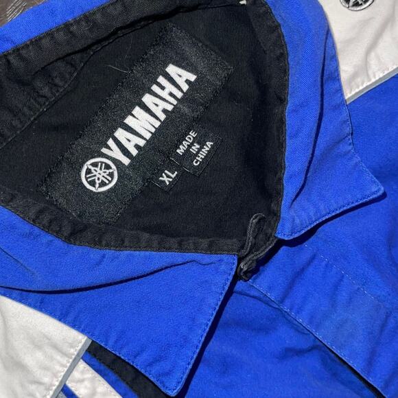 Vintage Yamaha Racing Button Shirt Mens Size XL Jersey Motorcycle Biker - Picture 4 of 4